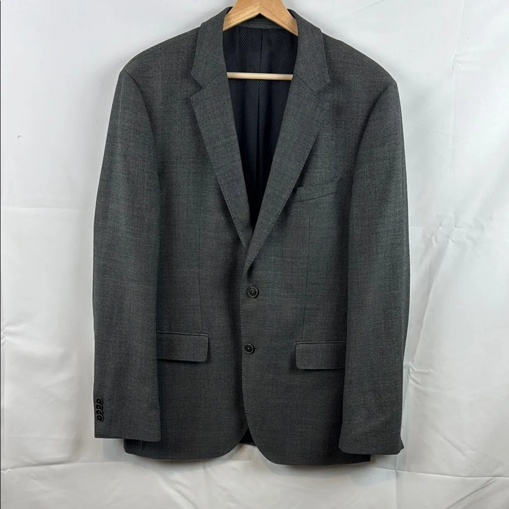 Hugo Boss The Crowley Jacket Wool Cashmere Men's Gray Sport Coat Blazer Size 38R